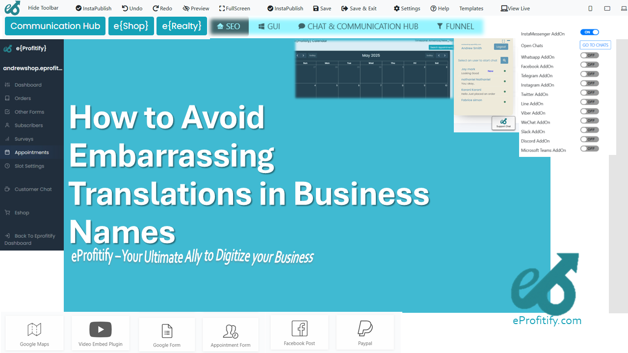 How to Avoid Embarrassing Translations in Business Names